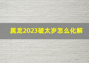 属龙2023破太岁怎么化解,属龙2023年害太岁化解办法拜太岁祈福