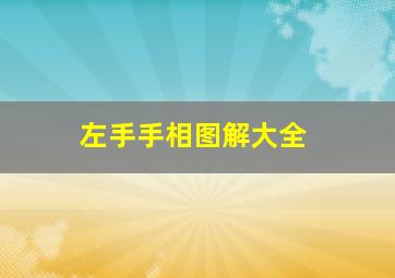 左手手相图解大全,手相解析：女人左手手相代表哪些含义