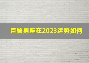 巨蟹男座在2023运势如何,2023年巨蟹男桃花运旺不好享受幸福感情生活