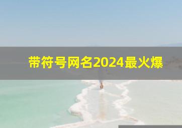 带符号网名2024最火爆,带符号网名2024最火爆生活