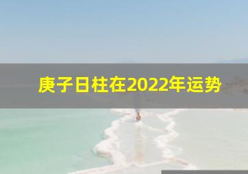 庚子日柱在2022年运势,庚子日柱在2022壬寅年适合结婚吗吉星相助婚姻可成