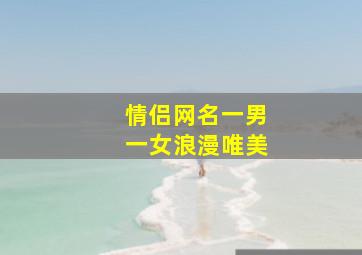 情侣网名一男一女浪漫唯美,情侣网名一男一女简约