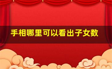 手相哪里可以看出子女数,手相哪个位置可以看出子女有多少个