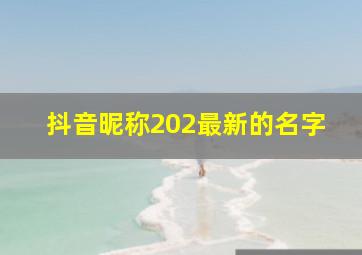 抖音昵称202最新的名字,2022最火甜美的抖音昵称