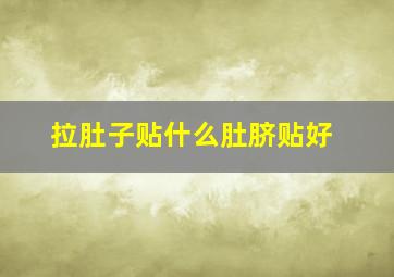 拉肚子贴什么肚脐贴好,小儿腹泻贴和丁桂儿脐贴哪个好