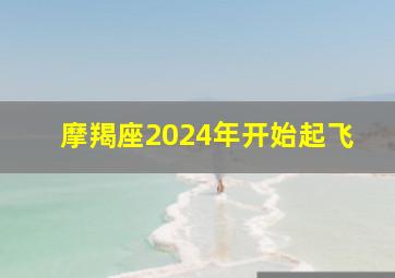 摩羯座2024年开始起飞,摩羯座2024年的全年运势