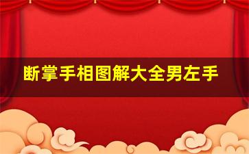 断掌手相图解大全男左手,断掌的手相什么样的男人好不好