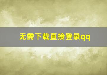 无需下载直接登录qq,怎样可以不下载QQ就可以登录QQ