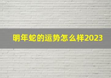 明年蛇的运势怎么样2023,2023年属蛇运势