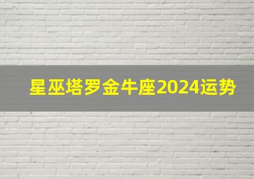 星巫塔罗金牛座2024运势