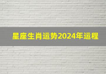 星座生肖运势2024年运程