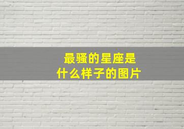 最骚的星座是什么样子的图片,最骚的星座是什么样子的图片女生