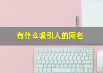 有什么吸引人的网名,吸引人的网名女生简单