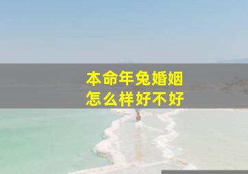 本命年兔婚姻怎么样好不好,兔本命年结婚