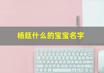 杨廷什么的宝宝名字,杨延什么名字好听