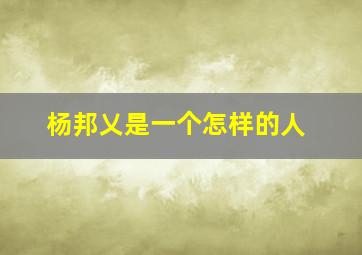 杨邦乂是一个怎样的人,宋史杨畏传文言文翻译