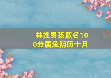 林姓男孩取名100分属兔阴历十月,林姓男宝名字