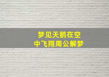 梦见天鹅在空中飞翔周公解梦,梦见天鹅在空中飞翔周公解梦是啥意思