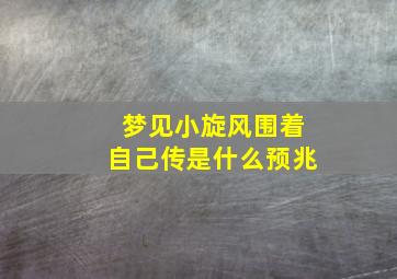 梦见小旋风围着自己传是什么预兆,梦见小璇风