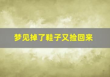 梦见掉了鞋子又捡回来