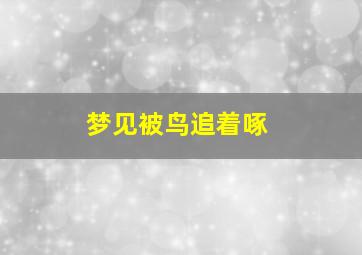 梦见被鸟追着啄,梦见鸟追着啄我害怕极了