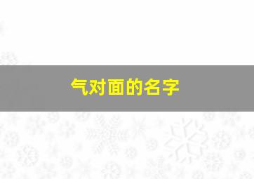 气对面的名字