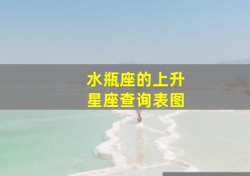 水瓶座的上升星座查询表图,水瓶座的上升星座是什么座?