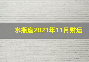 水瓶座2021年11月财运,水瓶座2021年运势