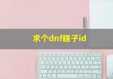 求个dnf瞎子id,dnf那些惊艳的游戏iddnf游戏惊艳名字推荐