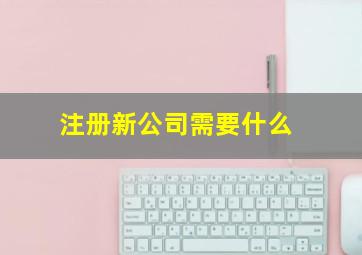 注册新公司需要什么,注册新公司需要什么条件