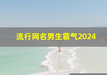 流行网名男生霸气2024,流行网名男生霸气两个字