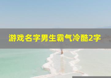 游戏名字男生霸气冷酷2字,游戏名男生简单气质2字