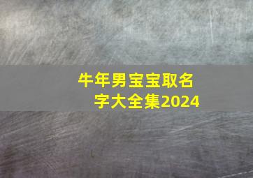 牛年男宝宝取名字大全集2024,牛年男宝宝取名大全2024