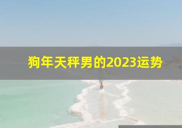 狗年天秤男的2023运势,2023年下半年天秤座财运具体分析综合运势解析