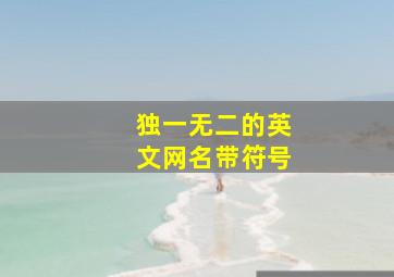 独一无二的英文网名带符号,独一无二的英文网名带符号女