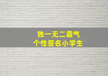 独一无二霸气个性签名小学生,独一无二简短个性签名(74句)