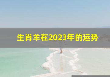 生肖羊在2023年的运势,属羊人的运势2023