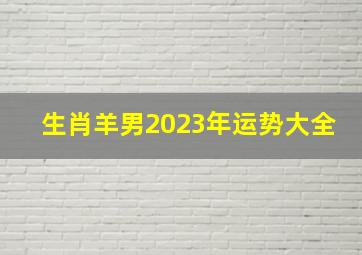 生肖羊男2023年运势大全,羊男2022年运势