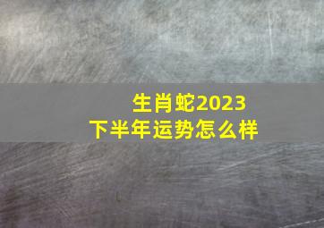 生肖蛇2023下半年运势怎么样,2023生肖蛇的运势