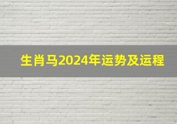 生肖马2024年运势及运程,生肖马2024年运势及运程哔哩哔哩