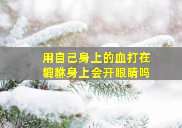 用自己身上的血打在貔貅身上会开眼睛吗,用自己身上的血打在貔貅身上会开眼睛吗视频