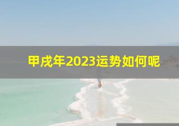 甲戌年2023运势如何呢,属虎的2023年运势和财运怎么样