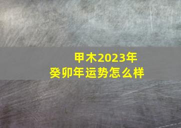 甲木2023年癸卯年运势怎么样,2023年三月七日出生的人命运平衡内心刚强