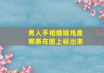 男人手相婚姻线是哪条在图上标出来,男人的手相婚姻线