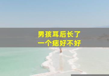 男孩耳后长了一个痣好不好,男孩耳朵后面有小窝窝好不好