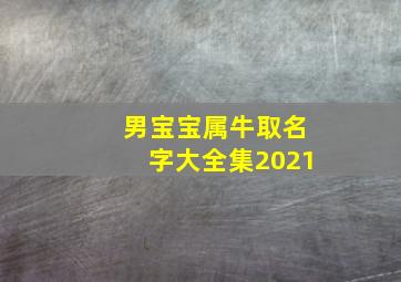 男宝宝属牛取名字大全集2021,2021年出生的男宝宝如何取名