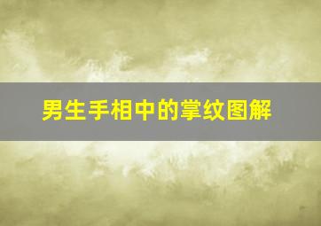 男生手相中的掌纹图解,男生手相中的掌纹图解