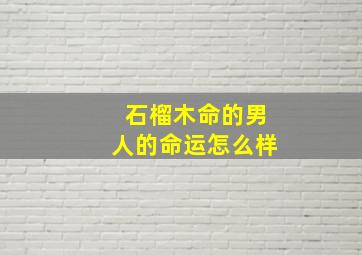 石榴木命的男人的命运怎么样,1981年石榴木命的男人婚姻表现情况