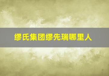 缪氏集团缪先瑞哪里人,缪氏现状