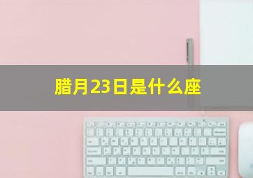 腊月23日是什么座